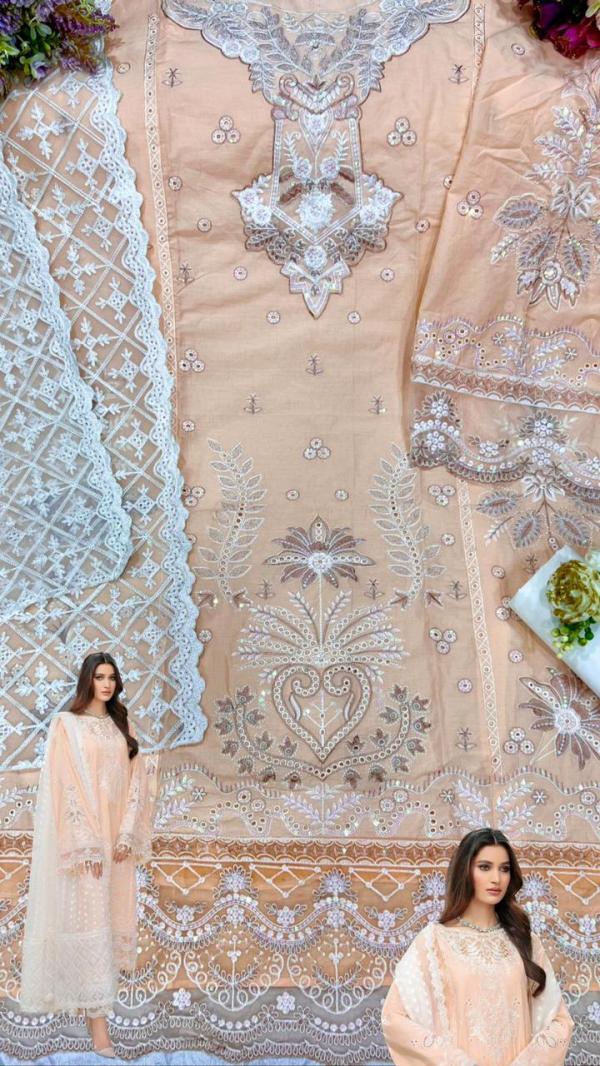 Rose Craft Lawn Cambric Designer Embroidery Pakistani Salwar Suit